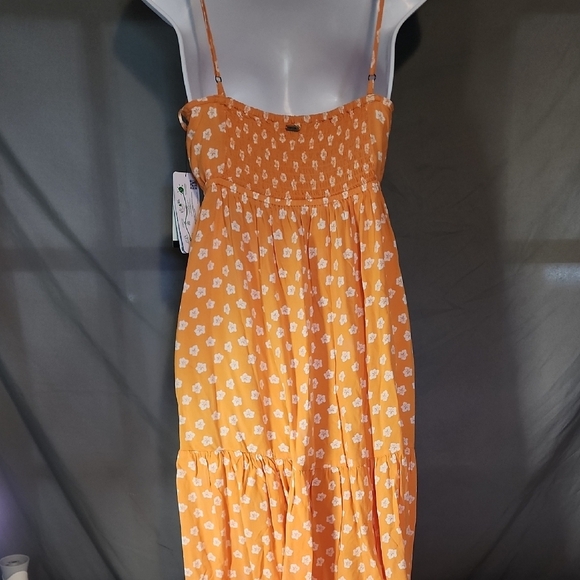 RIP Curl NWT Maxi Orange Floral Dress - Picture 5 of 11